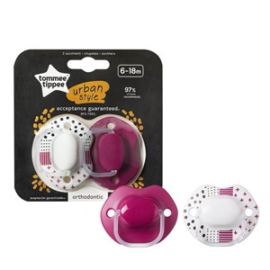 Tommee Tippee Urban Emzik 2'li 6-18 Ay  Pembe