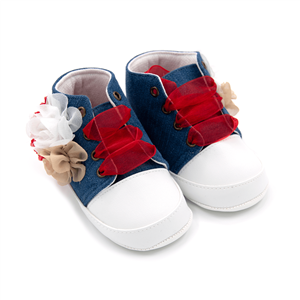 Funny Baby Premium Bağcıklı İlk Adım Ayakkabı 7011 Mavi