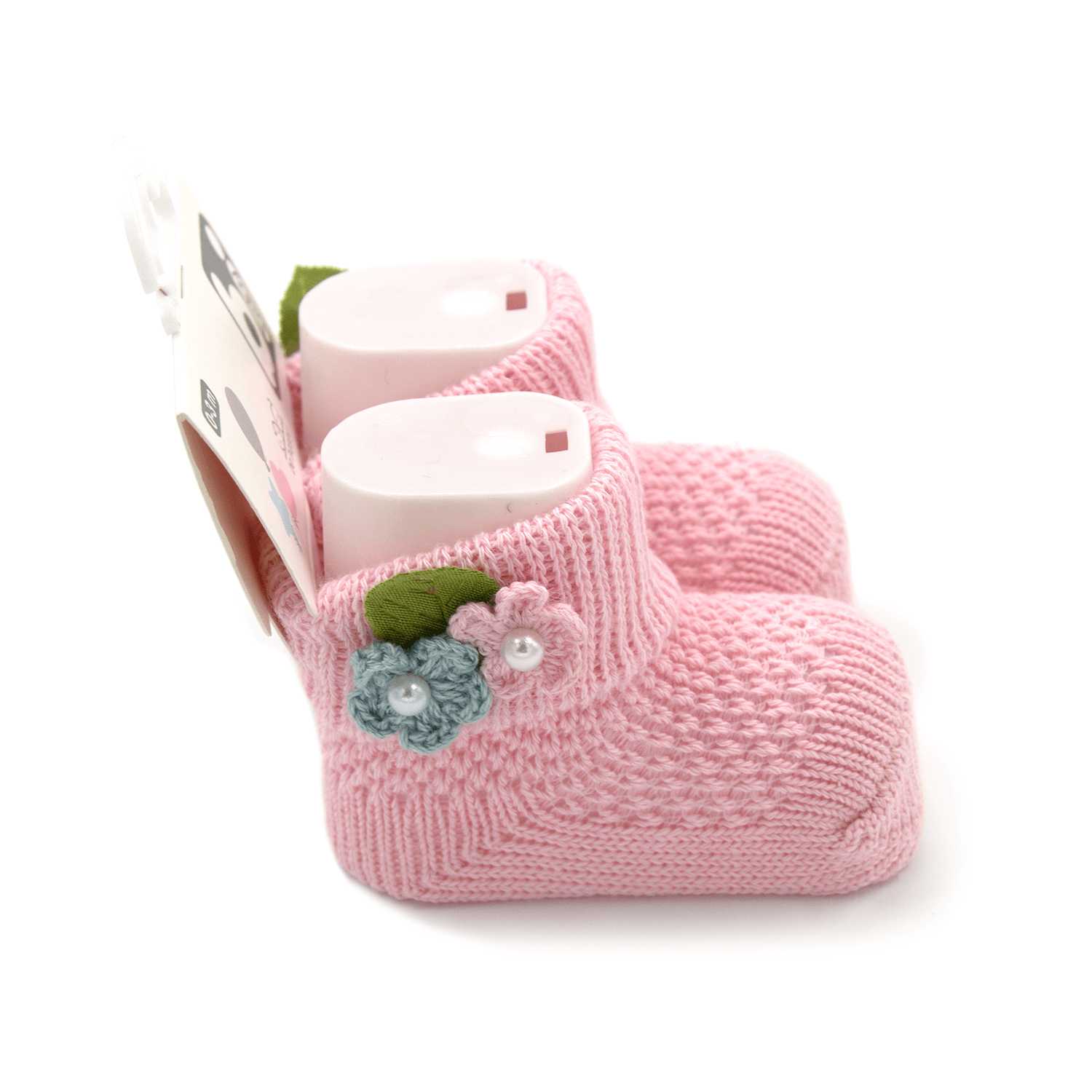 Bibaby Çiçekli Bebek Çorabı 68300 Pembe