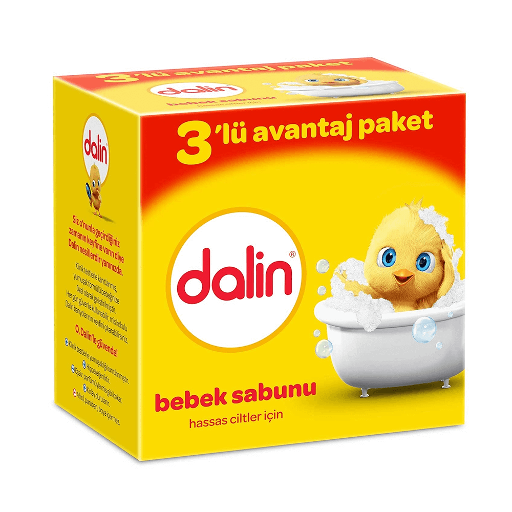 Dalin 3'lü Bebek Sabunu 3x100 gr 