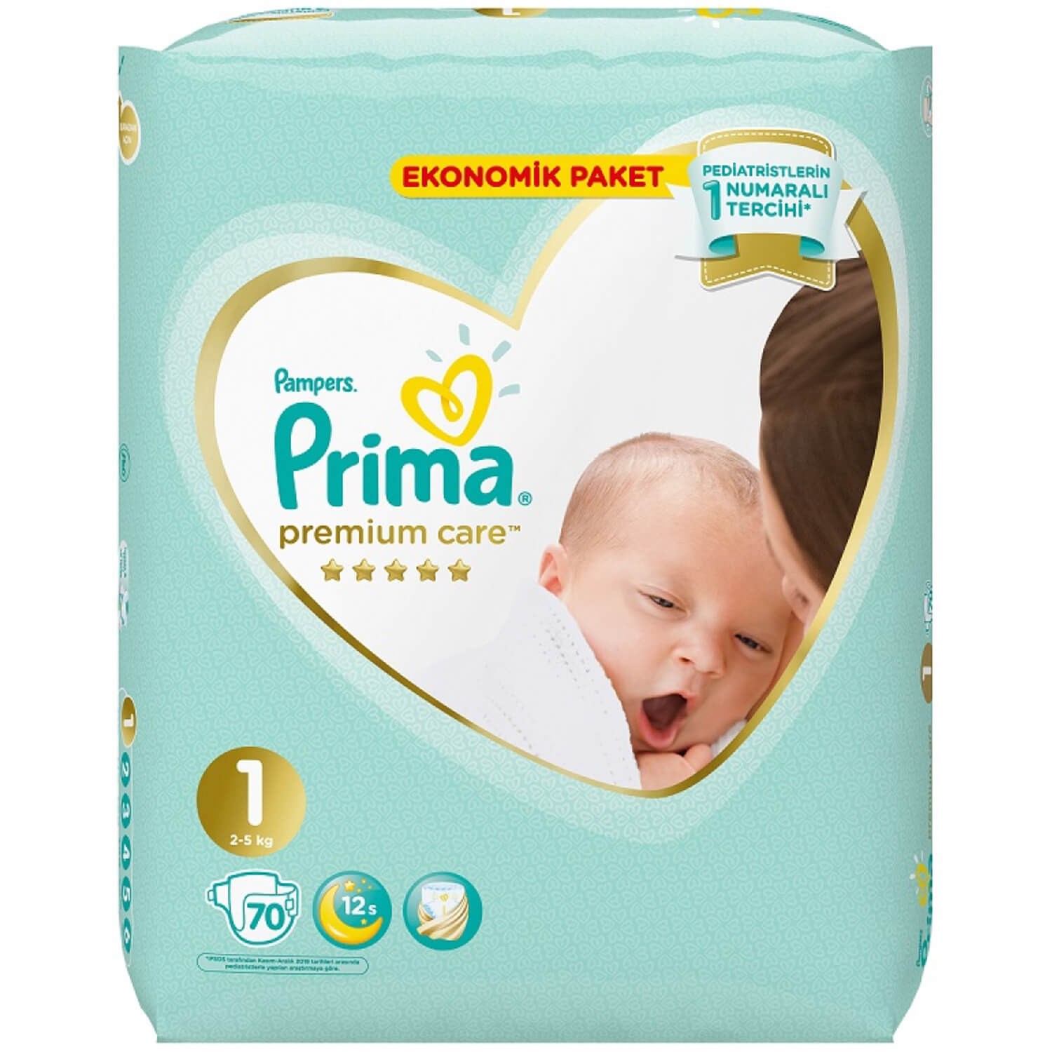 Prima Bebek Bezi Premium Care 1 Beden Yenidoğan Paketi 70 Adet 
