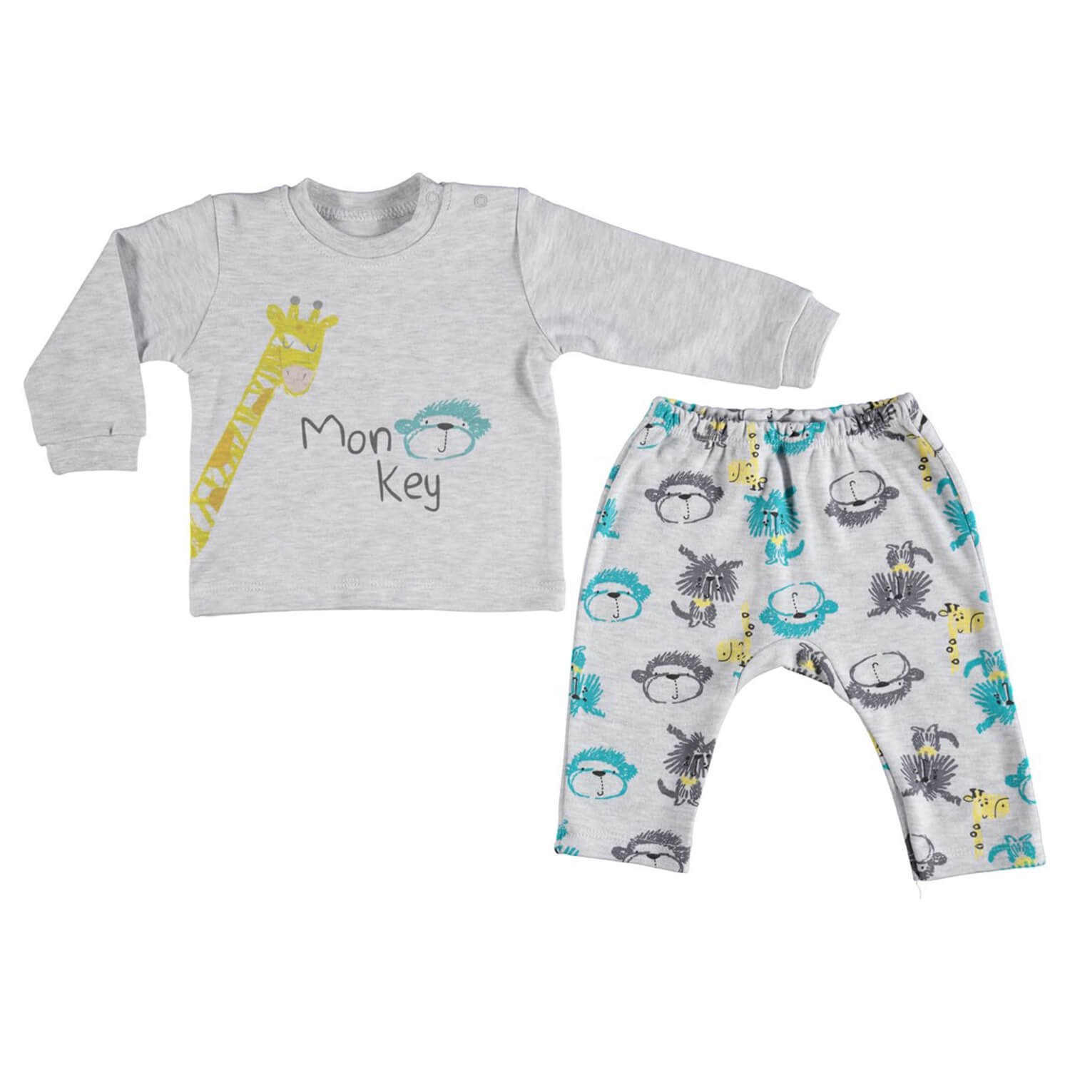 Little Life Monkey Bebek Alt Üst Takım 59603 Gri