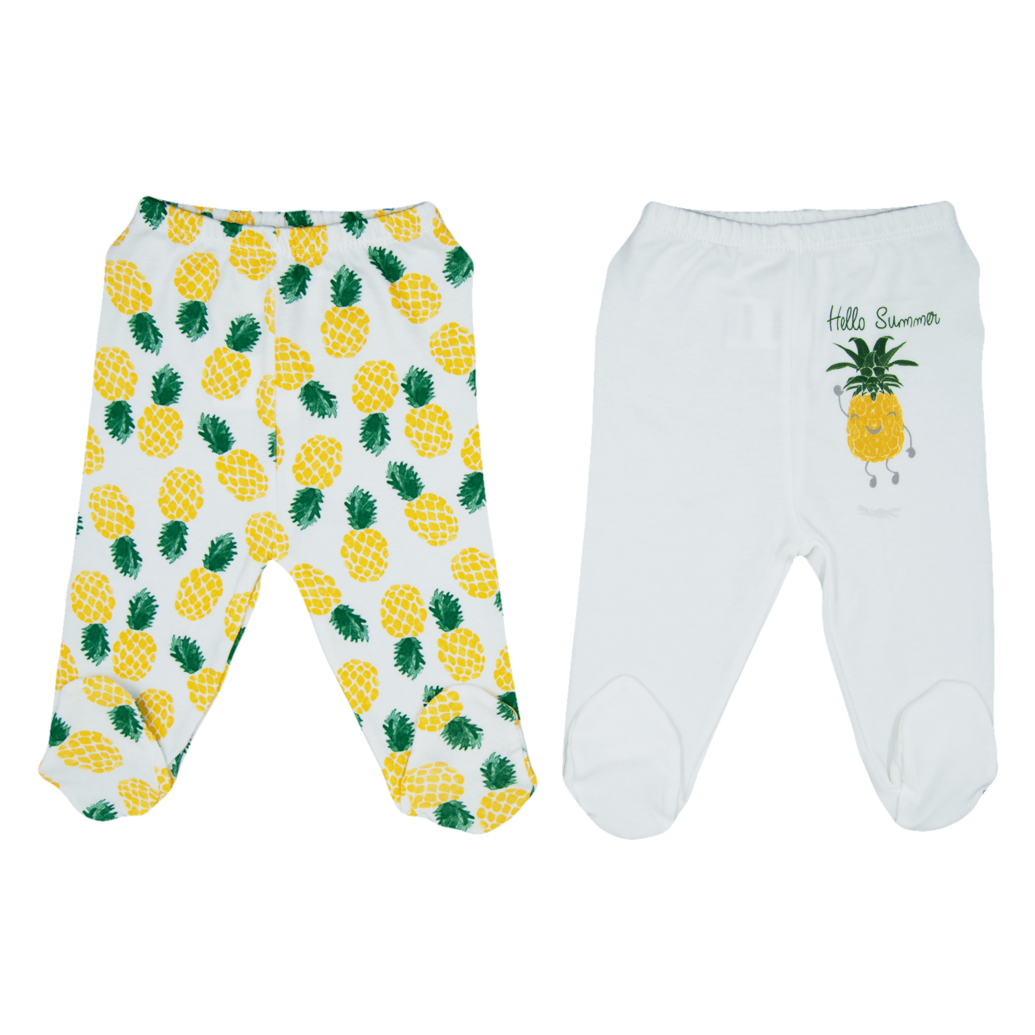 Little Life Ananas 2li Patikli Bebek Pantolonu 57553 Sarı-Yeşil