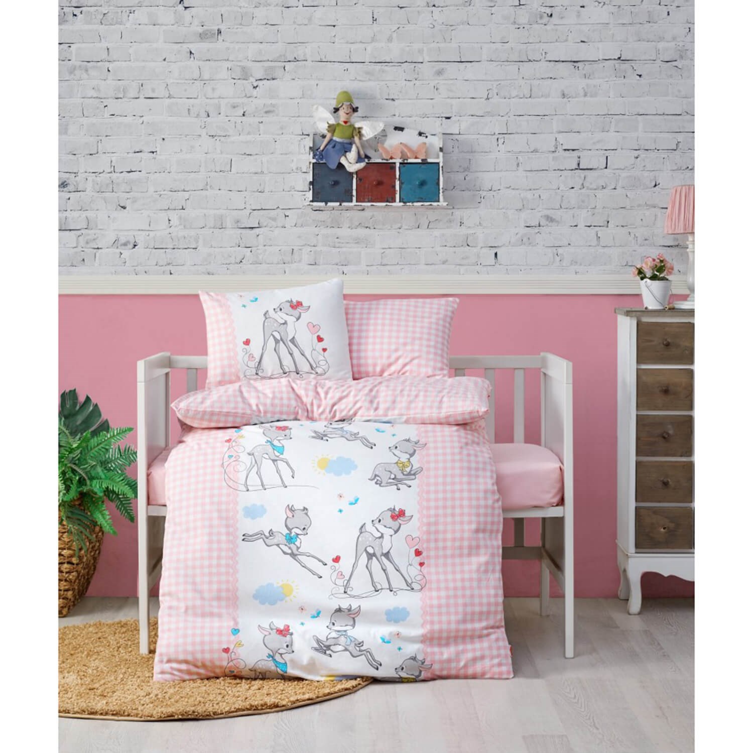 Coton Box 2000 Bebek Nevresim Takımı 100x150 Pembe