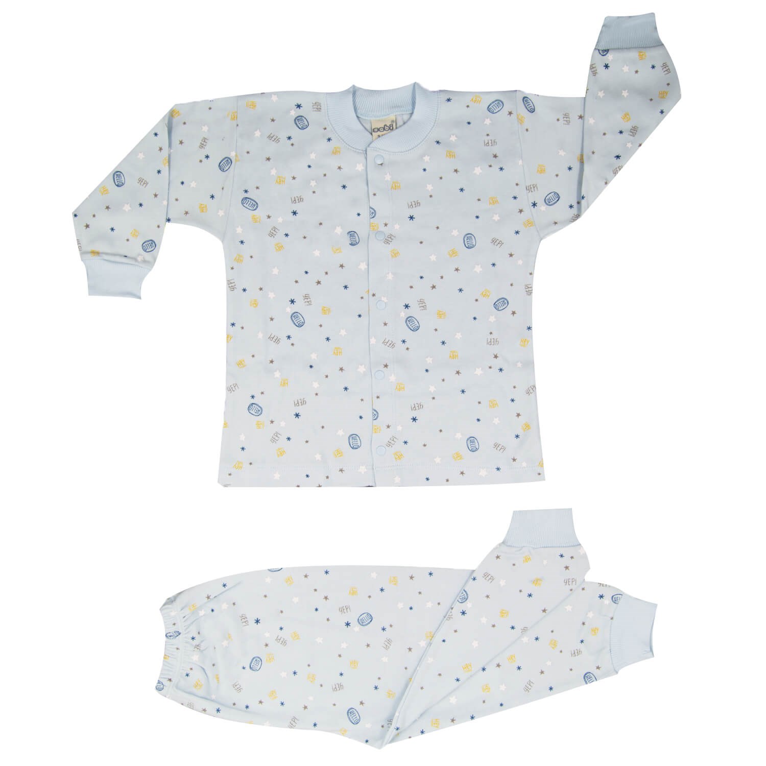Sebi Bebe Bebek Pijama Takımı 2410 Mavi