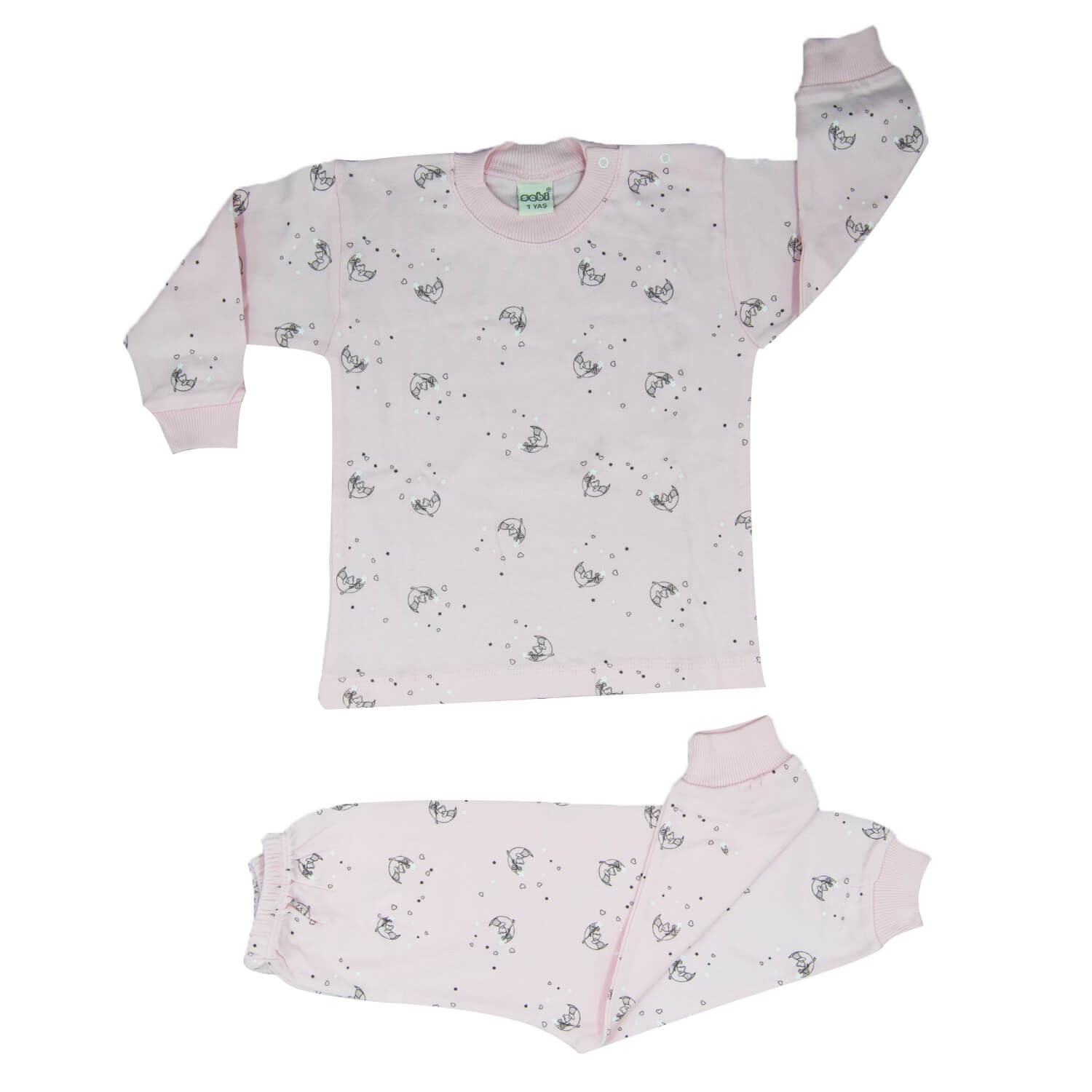 Sebi Bebe Bebek Pijama Takımı 2408 Pembe