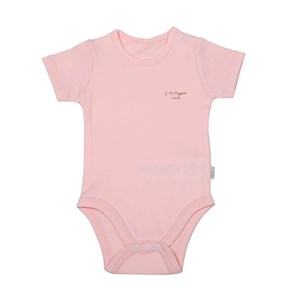 Kiti Kate Organik Basic Kısa Kollu Bebek Body S77022 Pembe