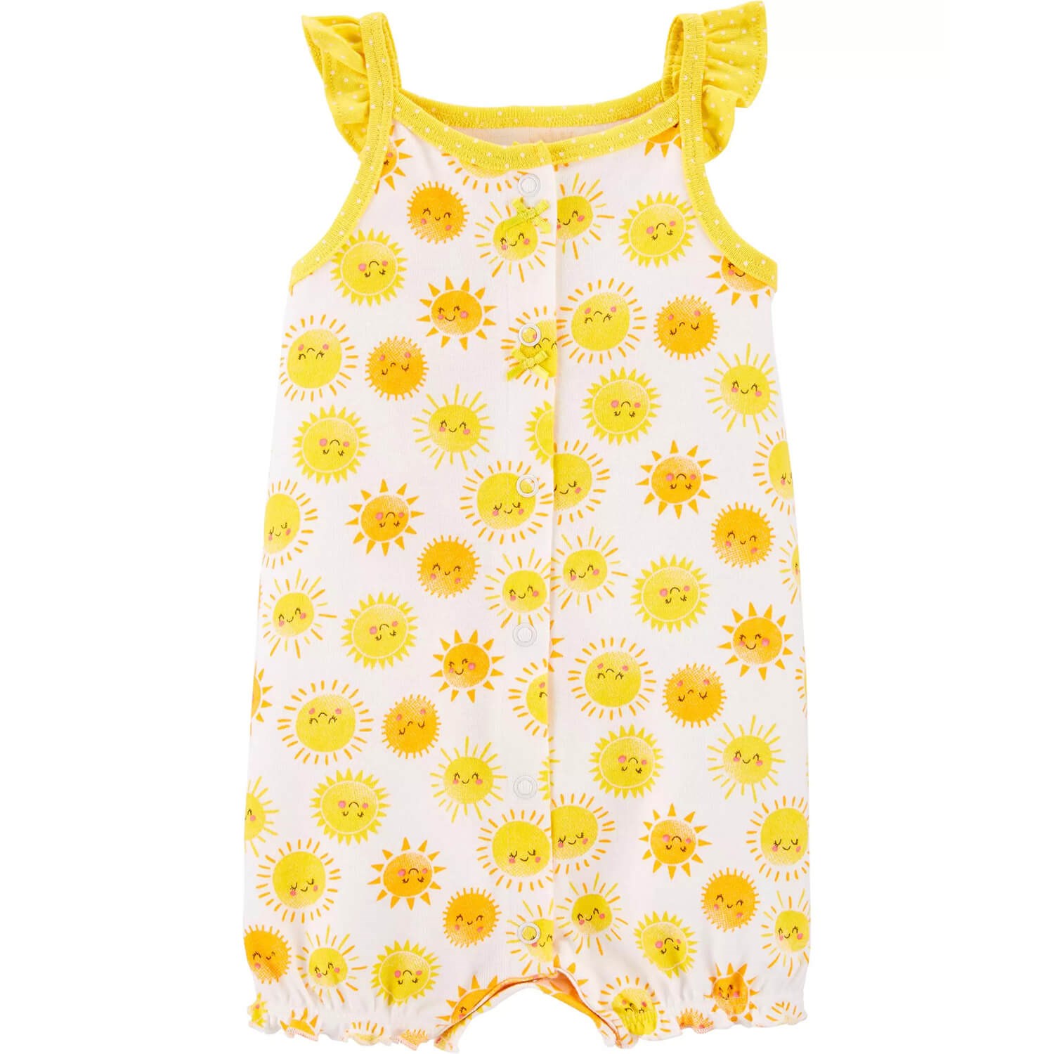 Carter's Güneş Şort Bebek Tulumu Sarı