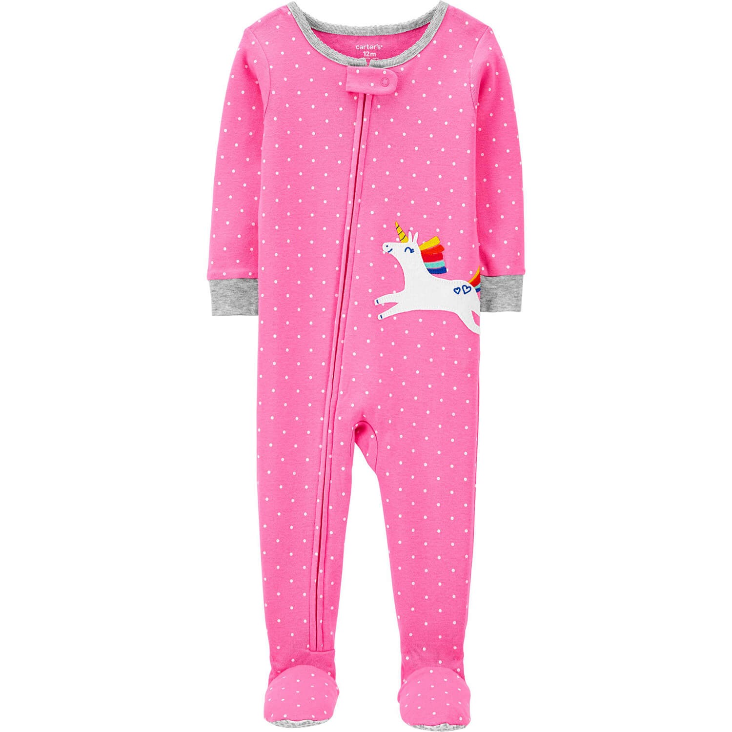 Carter's Unicorn Patikli Bebek Tulumu Pembe