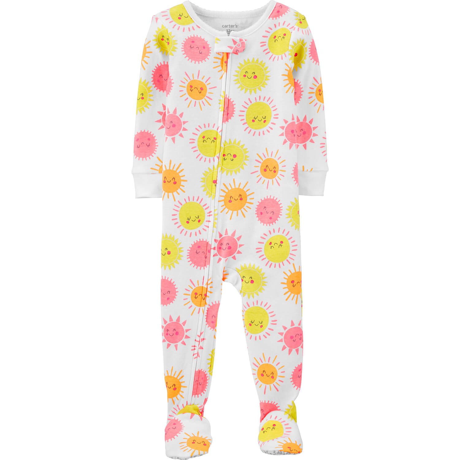 Carter's Güneşli Patikli Bebek Tulumu Beyaz-Sarı