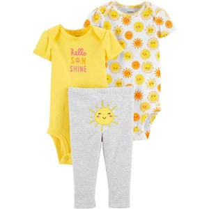 Carter's Güneşli 3'lü Bebek Takımı Sarı