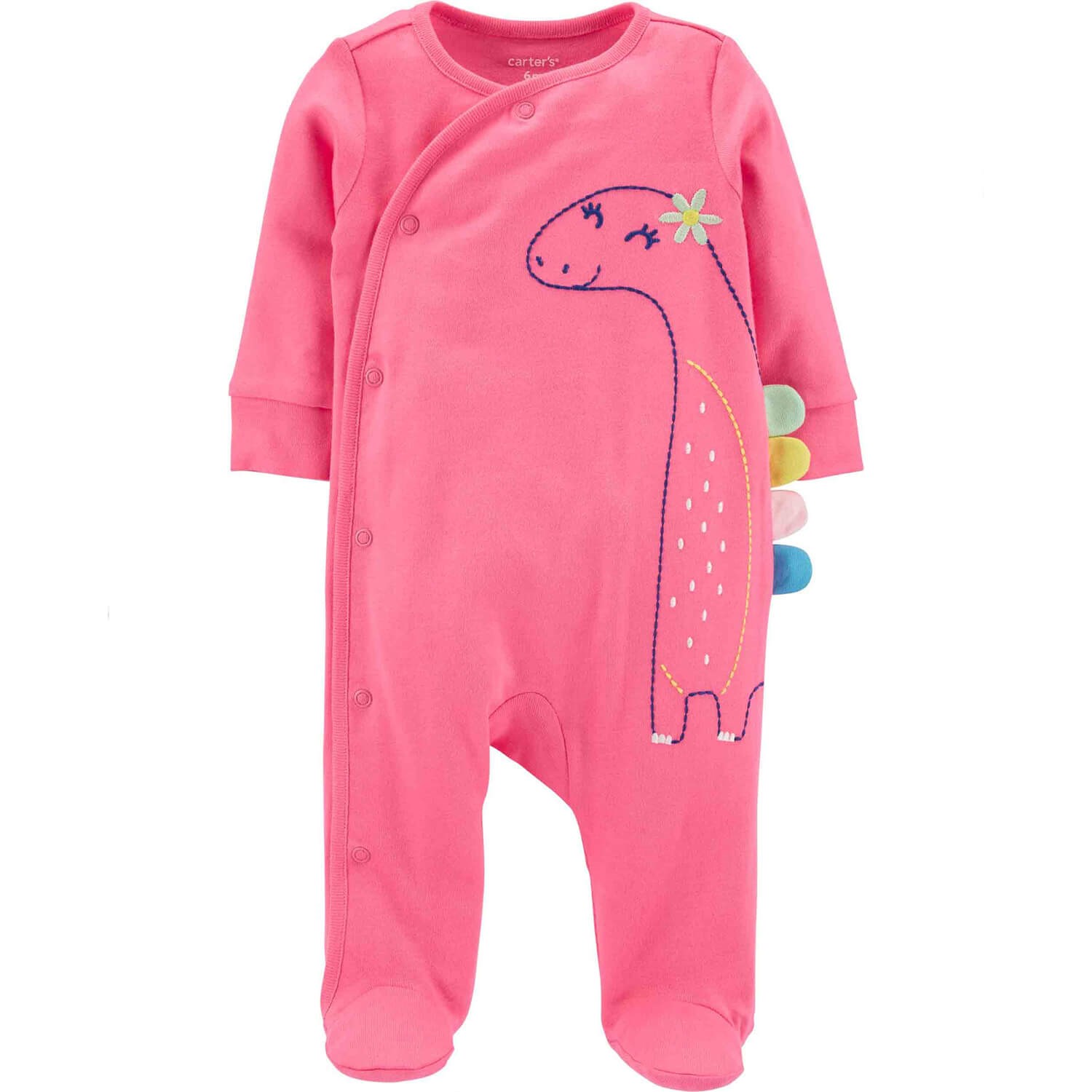 Carter's Dinozor Desenli Bebek Tulumu Pembe