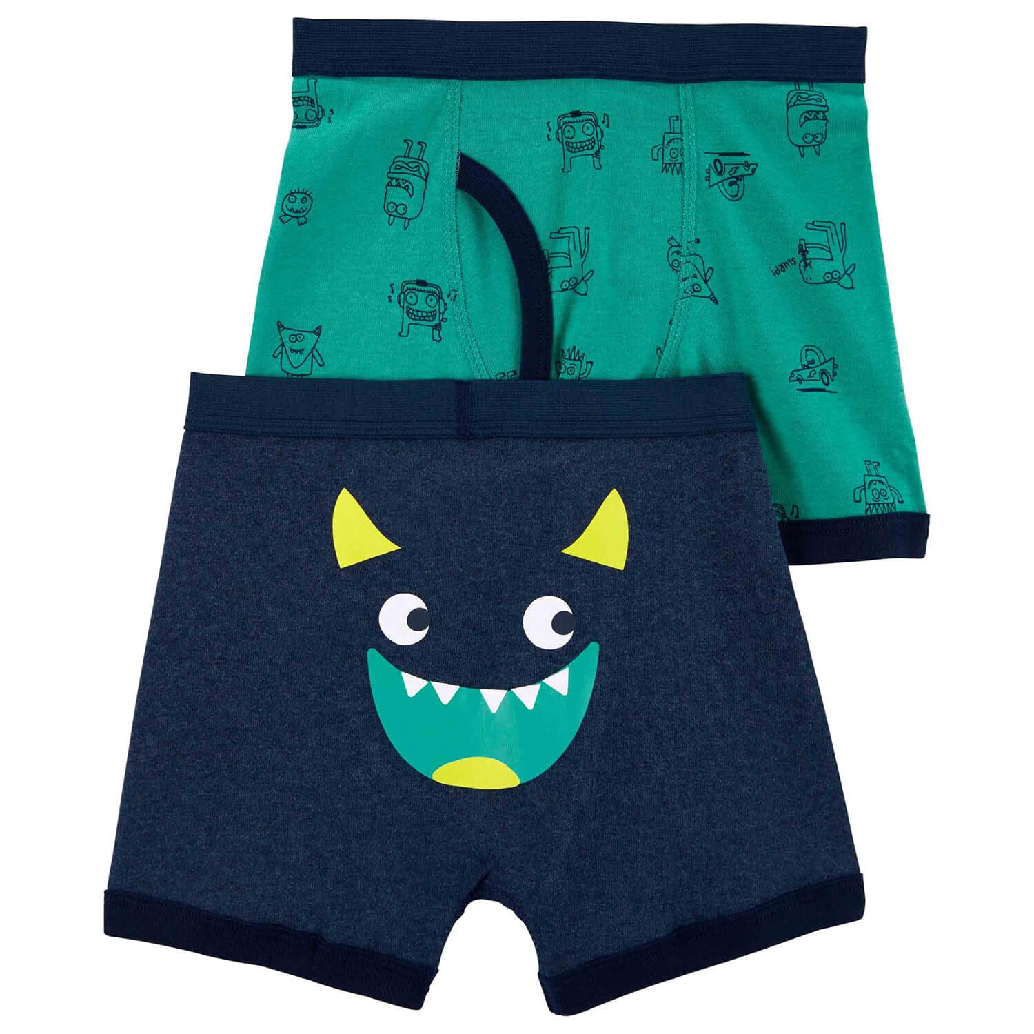 Carter's 2’li Bebek Boxer Külot Lacivert-Yeşil