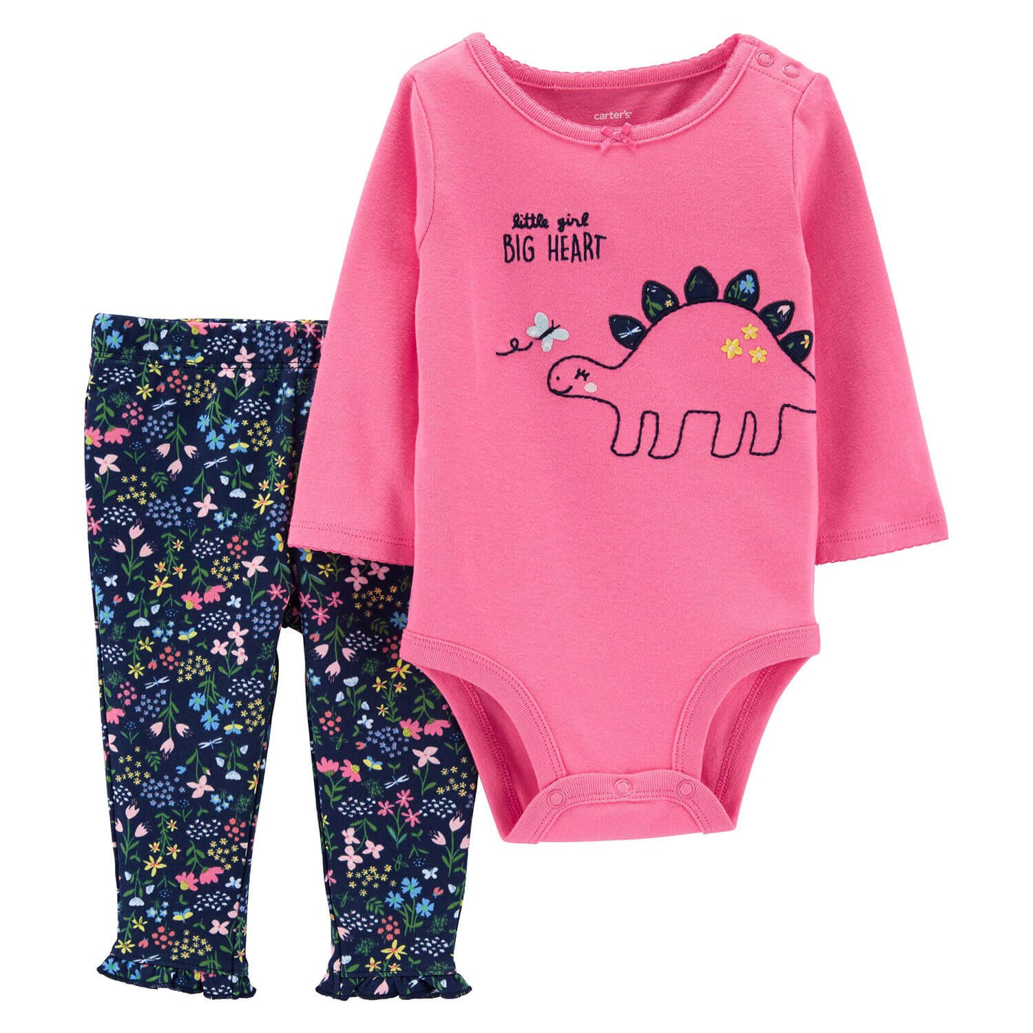 Carter's Dinozor 2'li Bebek Takımı Pembe