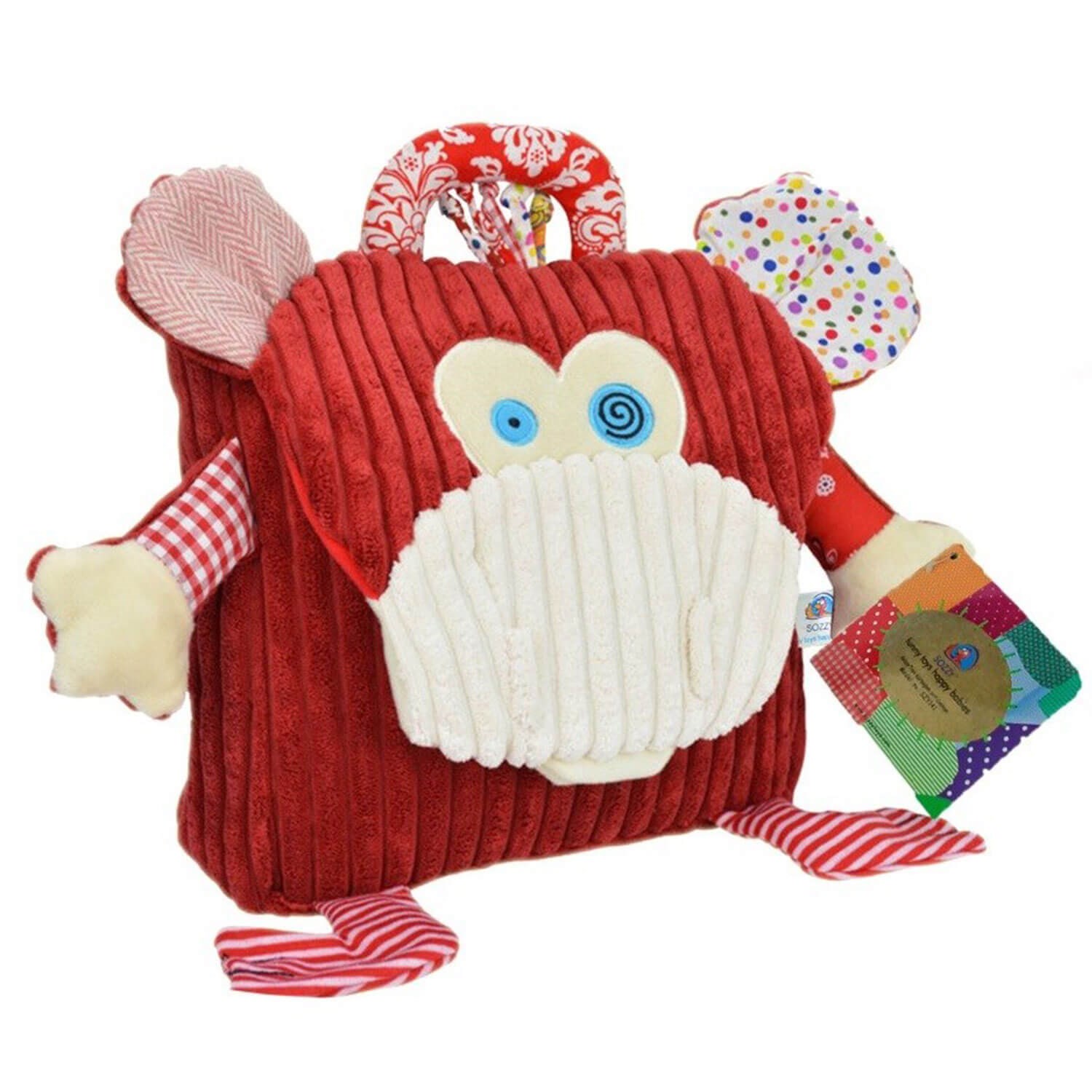 Sozzy Toys Figürlü Sırt Çantası Maymunum SZY144 Kahverengi