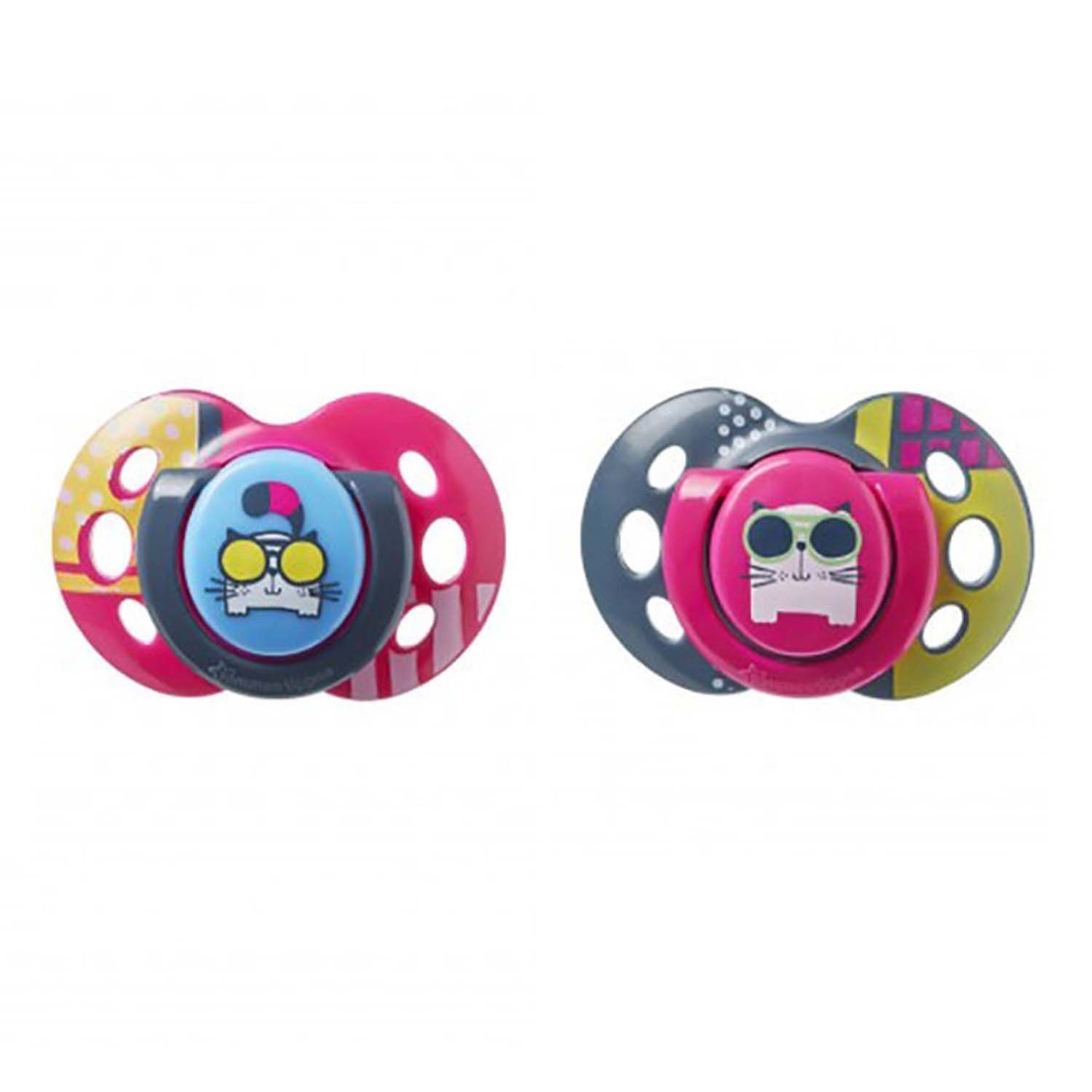 Tommee Tippee Fun Style Ortodontik Emzik 2'li 18-36 Ay  Pembe-Siyah