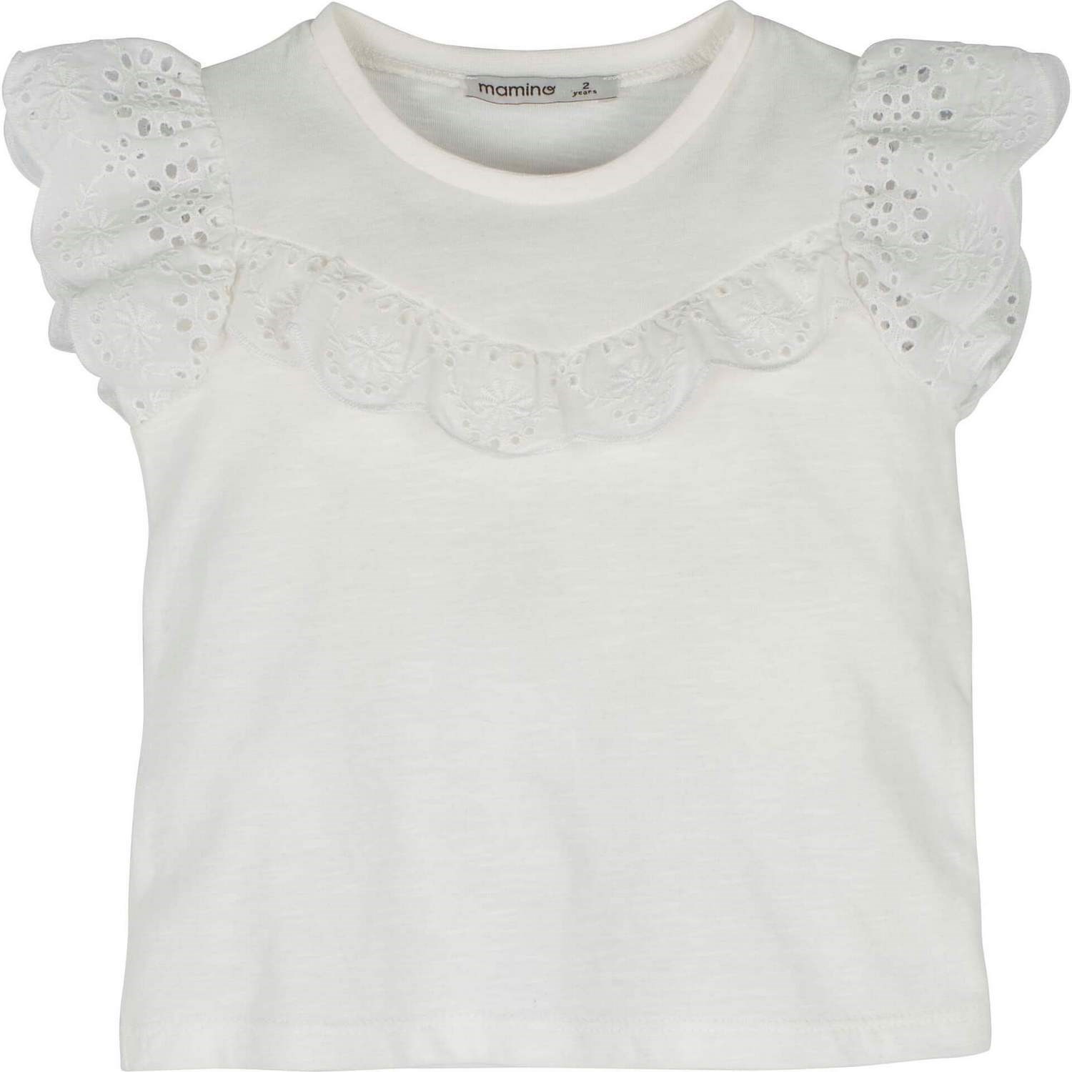Mamino Dantelli Bebek Bluz 13148 Beyaz