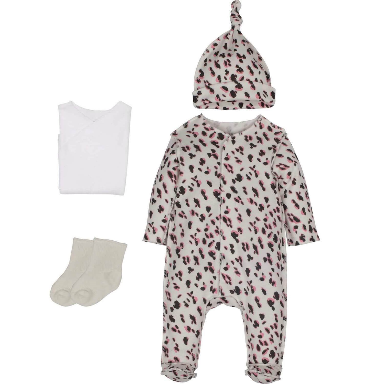 İdil Baby 4'lü Bebek Hastane Çıkışı Seti 13587 Leopar