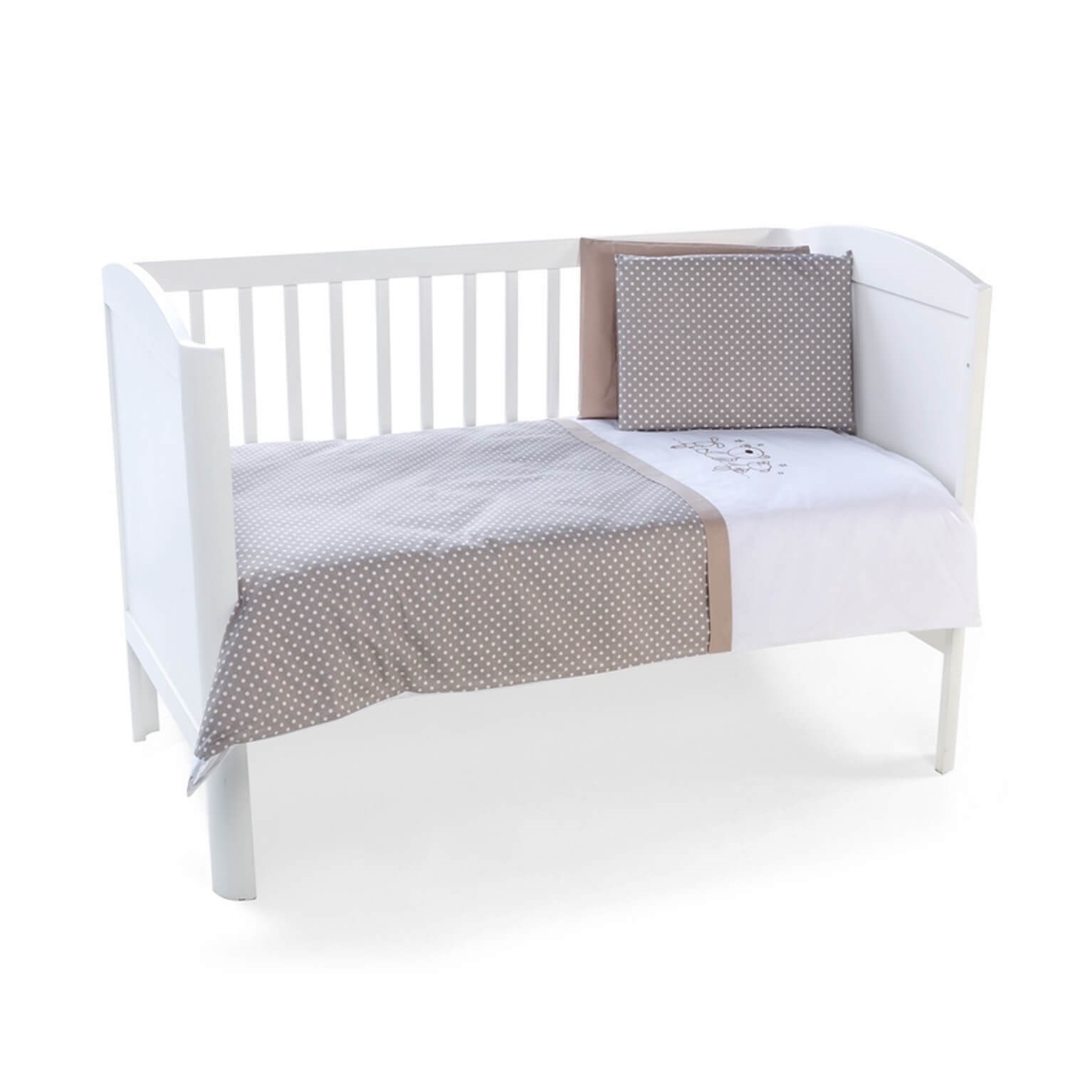 Funna Baby Best Friends 4 Parça Bebek Nevresim Takımı 6570 Bej