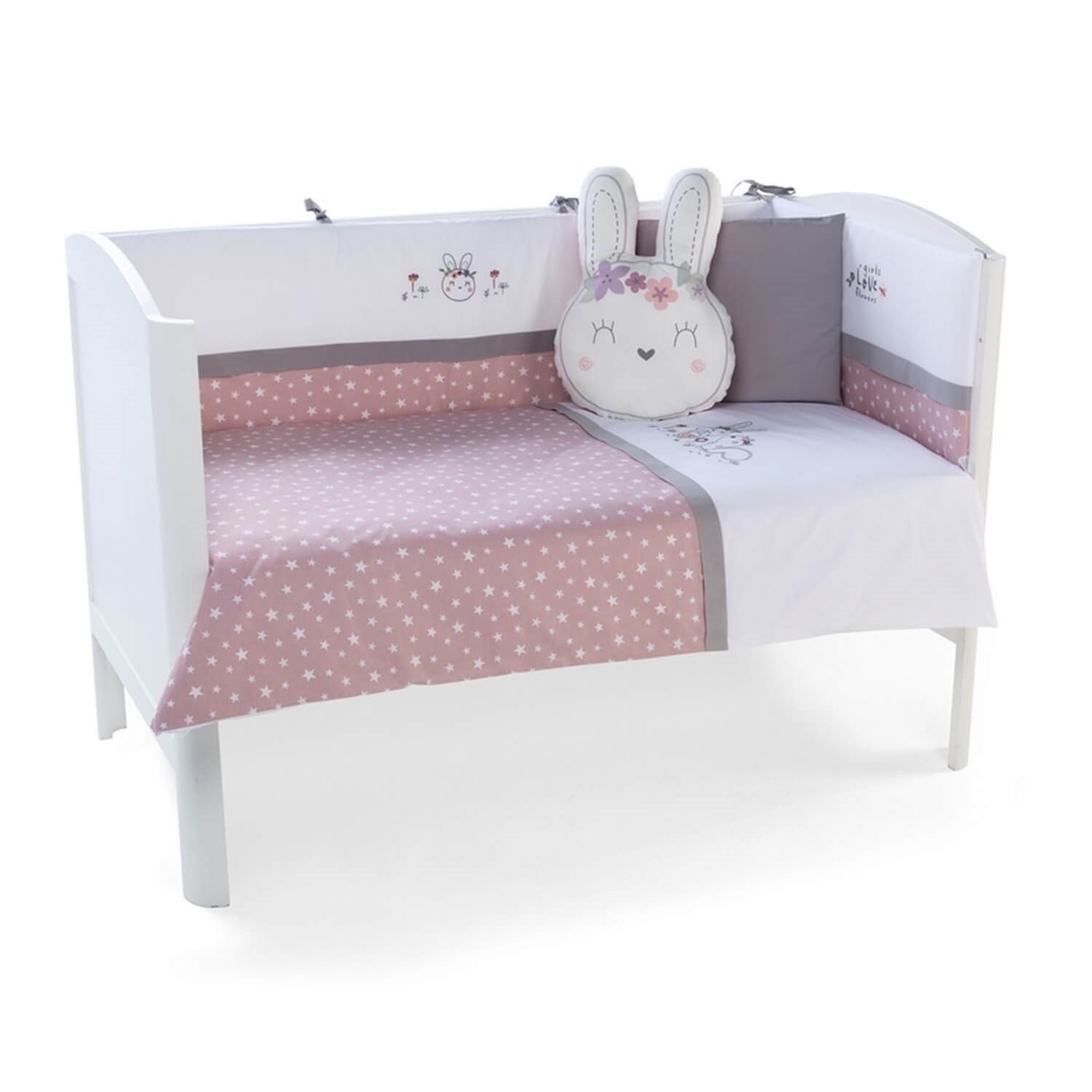 Funna Baby Girls Love 8 Parça Uyku Seti 80x130cm 6556 Pembe