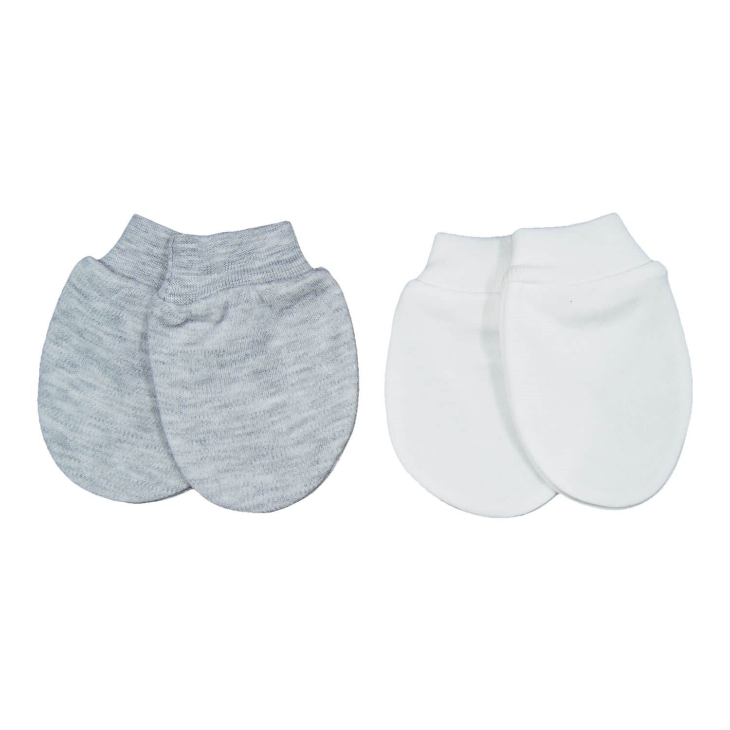 Bibaby 2'li Bebek Eldiveni 55849 Beyaz-Gri