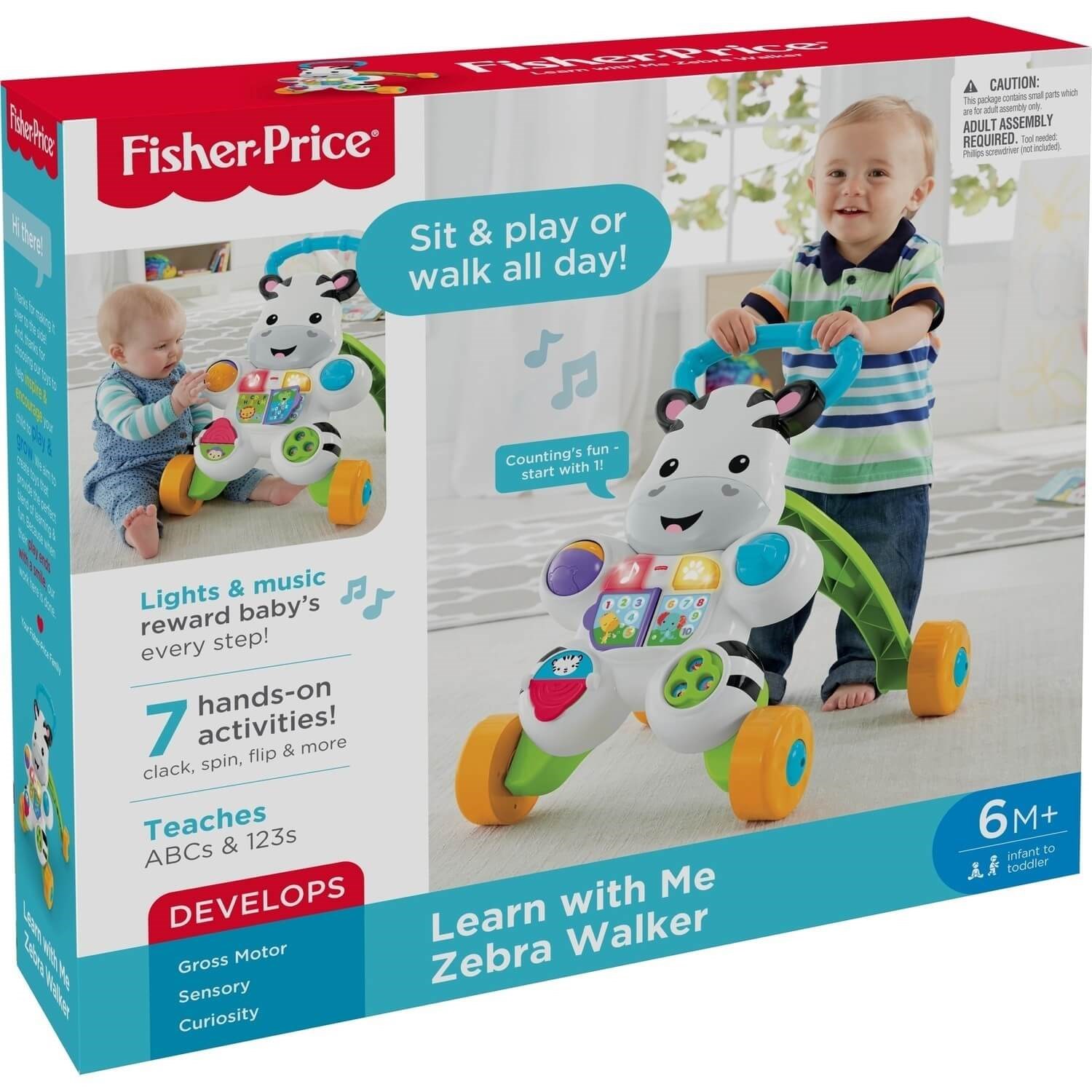 Fisher Price Melodili Zebra Yürüteç 