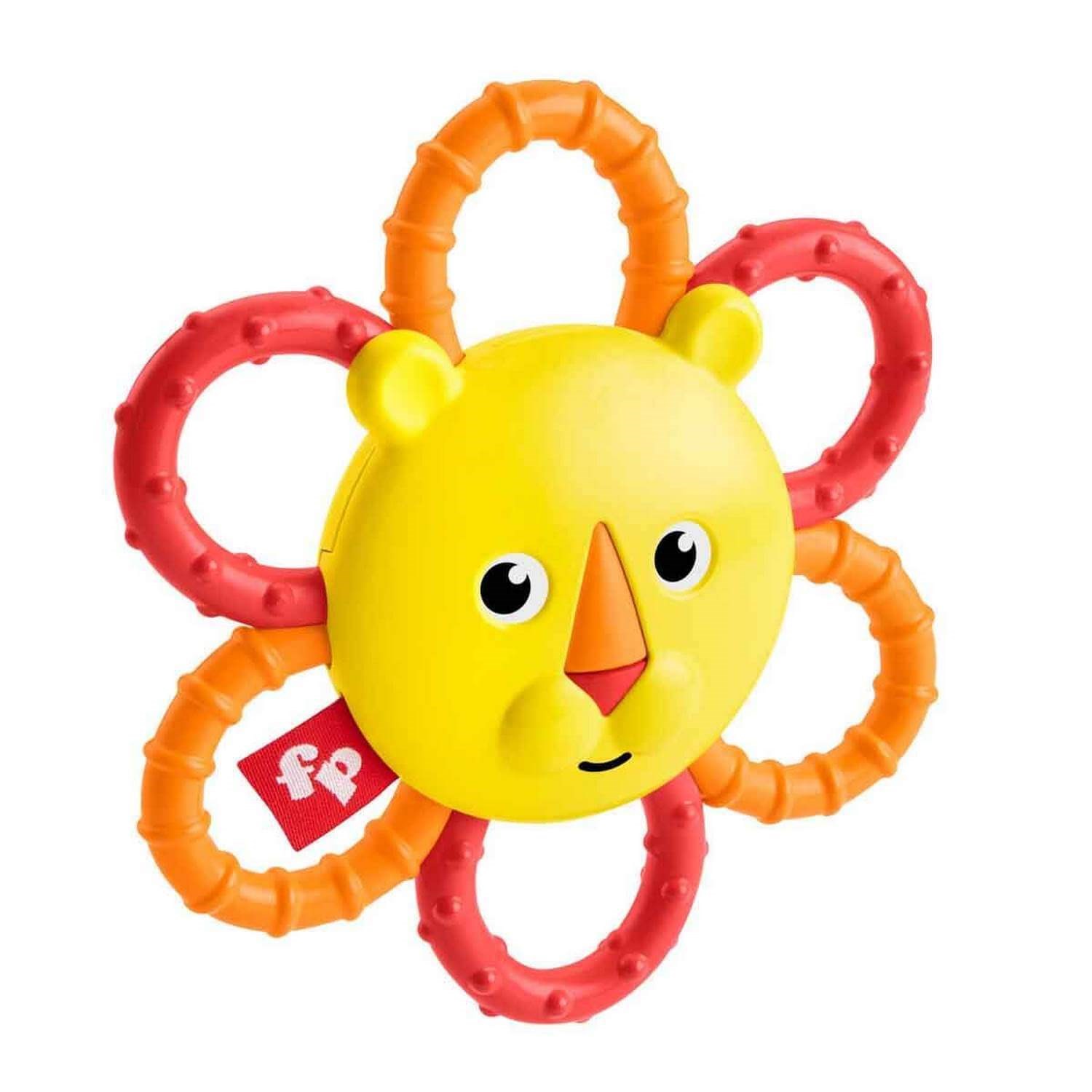 Fisher Price Sevimli Dostlar Dişlik ve Çıngıraklar Turuncu-Kırmızı