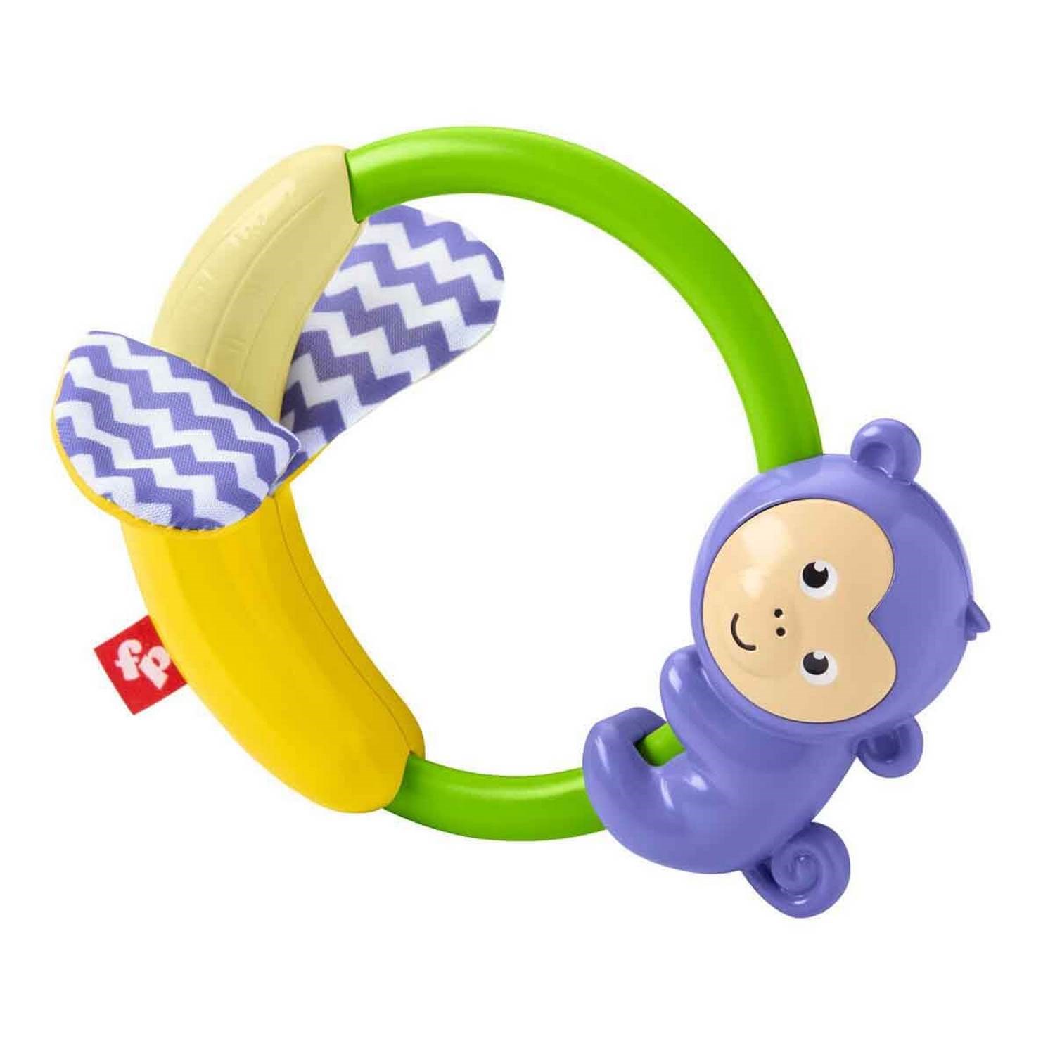 Fisher Price Sevimli Dostlar Dişlik ve Çıngıraklar Yeşil-Mor