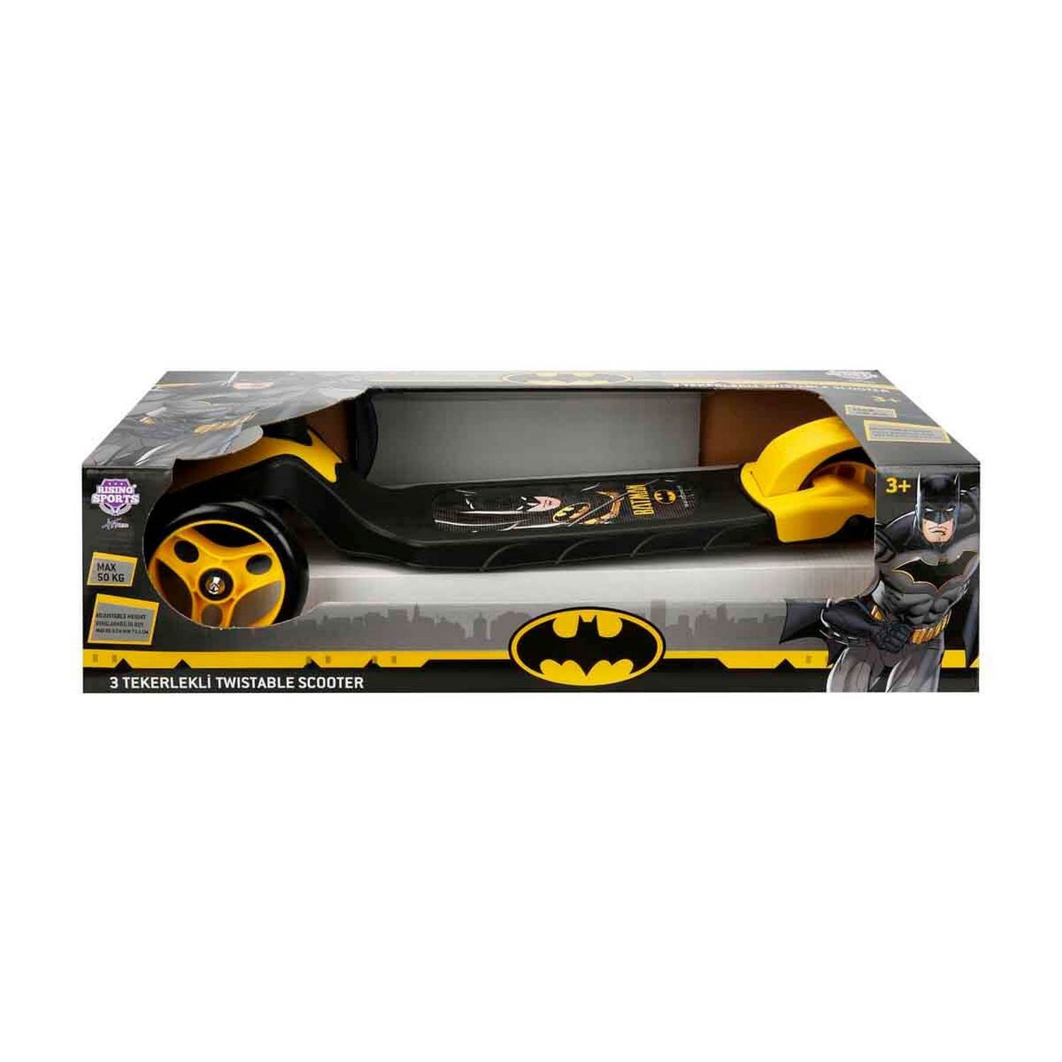 Sunman Üç Tekerlekli Frenli Scooter Batman Siyah