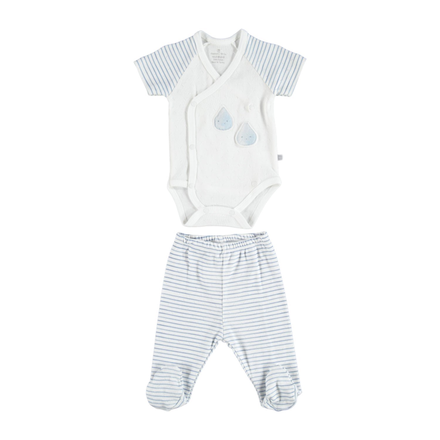 Bibaby Draps Kravuze 2'li Bebek Takımı 56575 Ekru