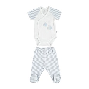 Bibaby Draps Kravuze 2'li Bebek Takımı 56575 Ekru