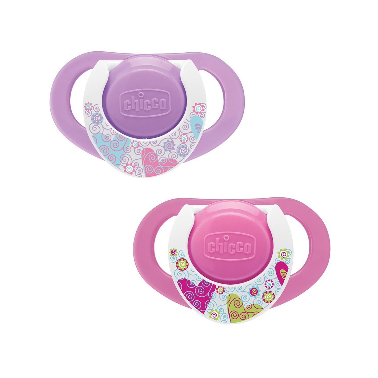 Chicco Physio Compact Kauçuk Emzik 2'li 16-36 Ay Pembe