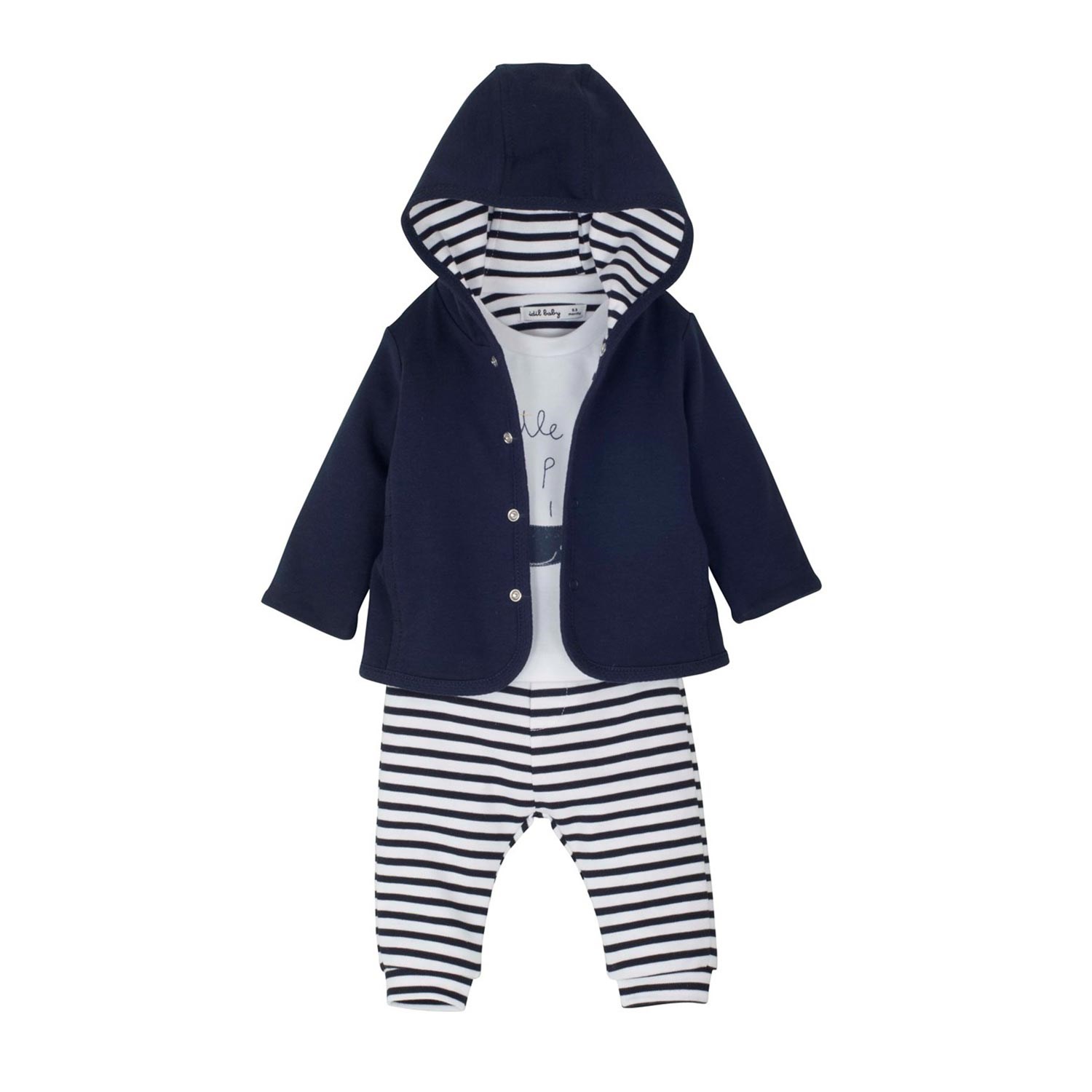 İdil Baby Hırkalı Bebek Takımı 13549 Çizgili