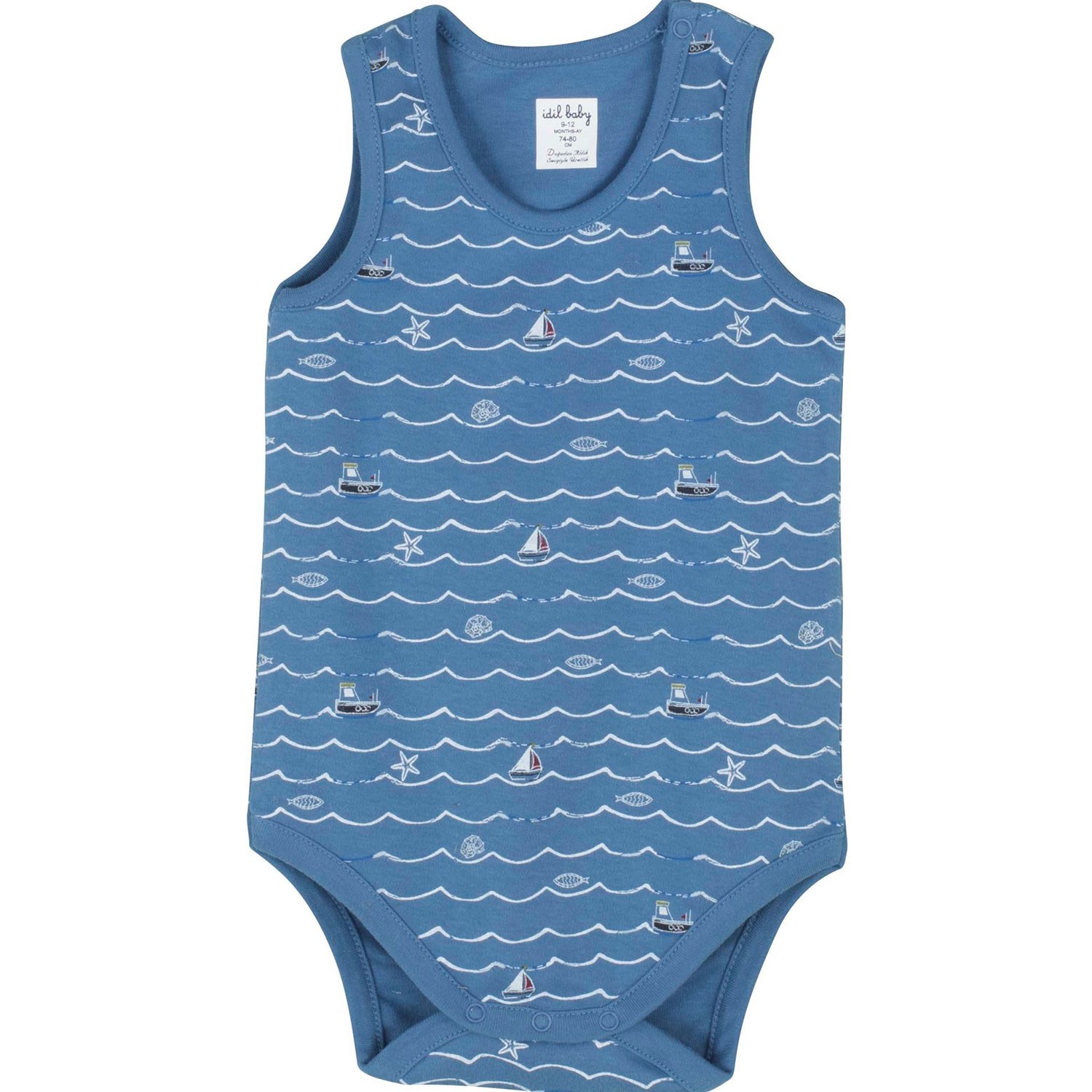 İdil Baby 2'li Bebek Body 13659 Baskılı
