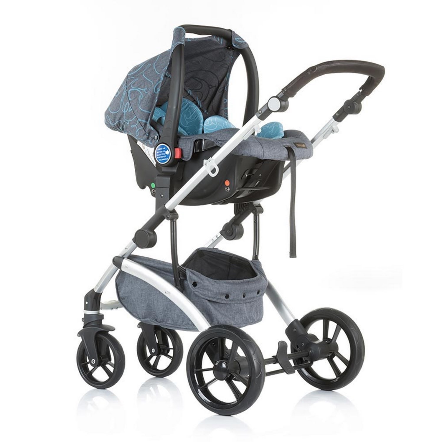 Chipolino Malta 2in1 Travel Sistem Bebek Arabası Sky Blue