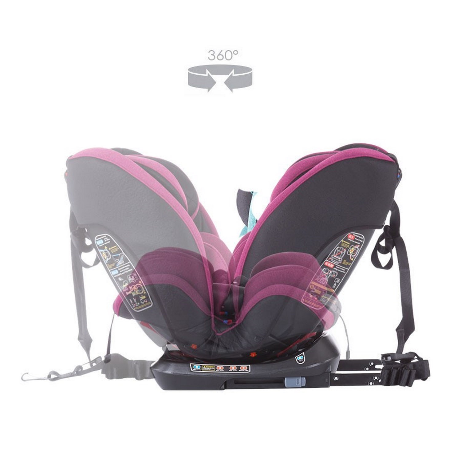 Chipolino Techno İsofixli Oto Koltuğu 0-36 Kg Orchid