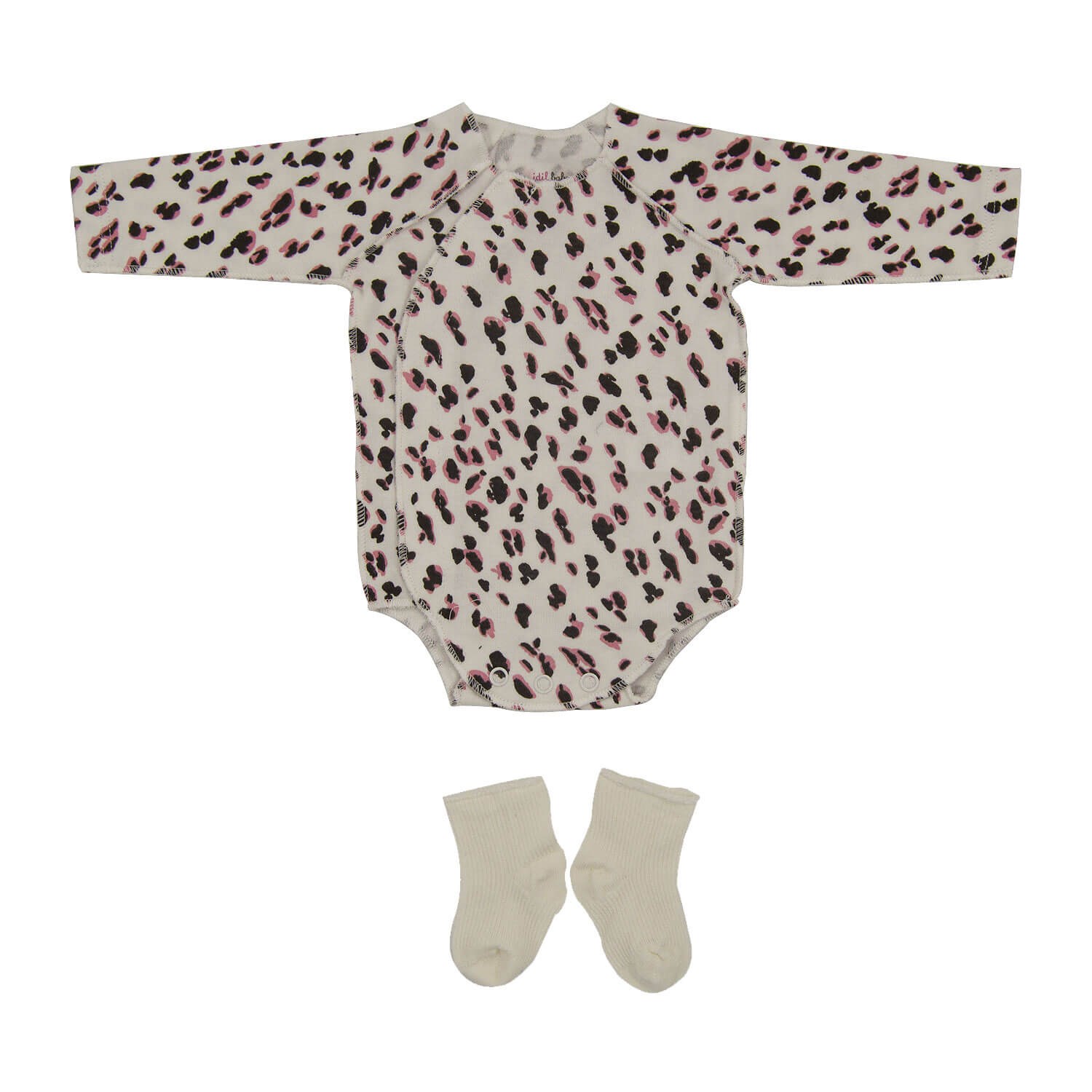 İdil Baby Prematüre Bebek Zıbın Body 13589 Leopar