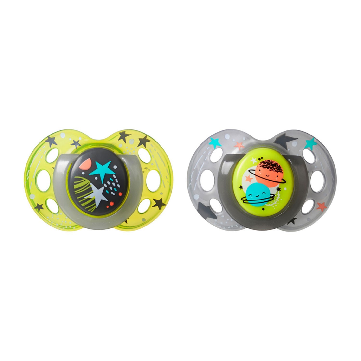 Tommee Tippee Gece Emziği 2'li 18-36 Ay  Gri-Yeşil