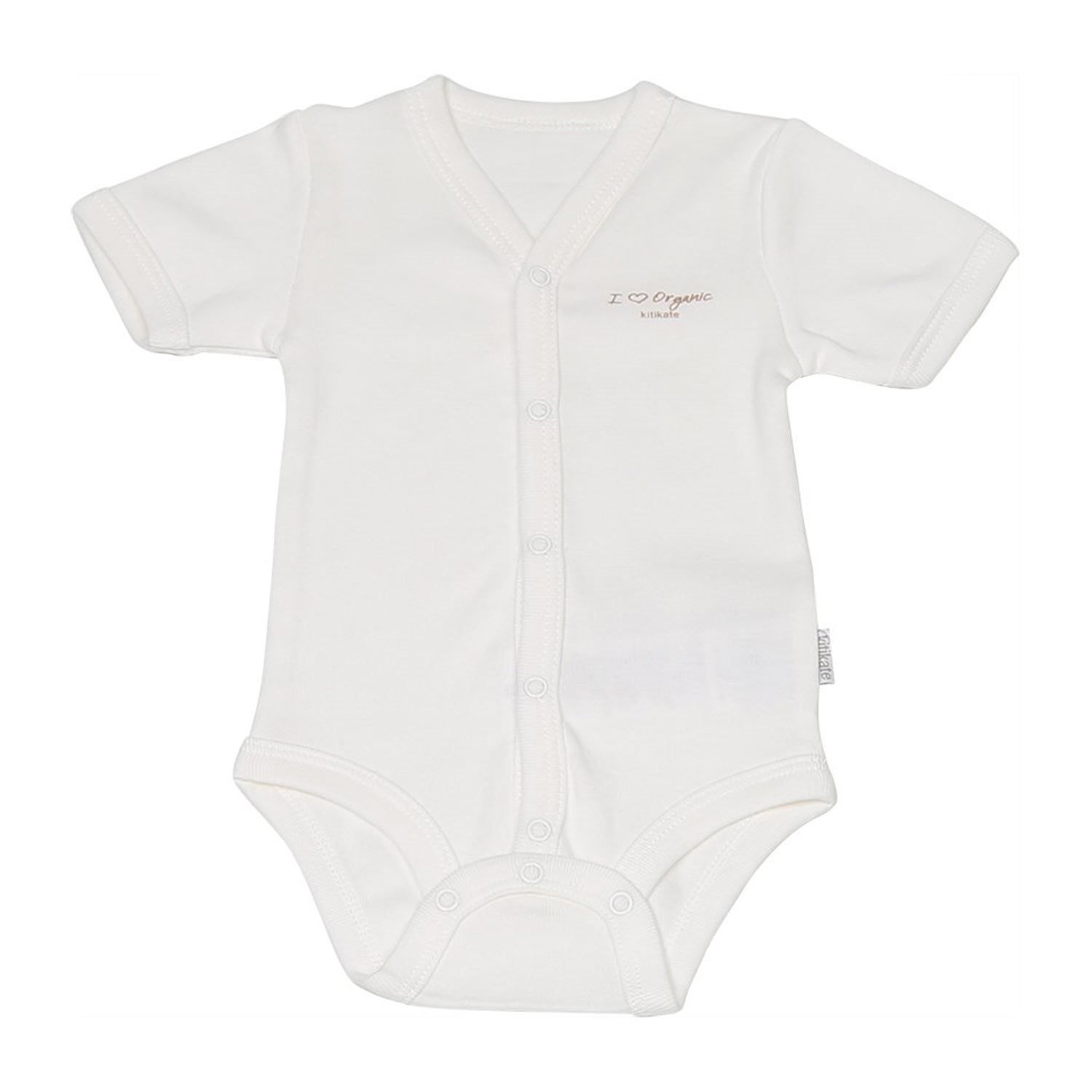 Kitikate Organik Basic Kısa Kol Bebek Body S78760 Ekru