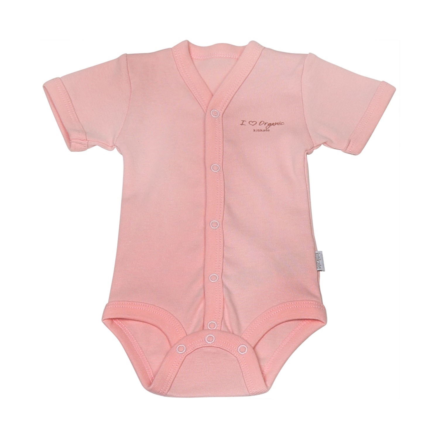 Kitikate Organik Basic Kısa Kol Bebek Body S78760 Pembe