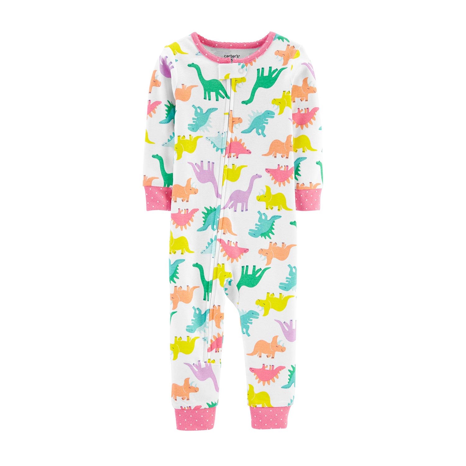 Carter's Dinozor Desenli Patiksiz Bebek Tulumu Çok Renkli