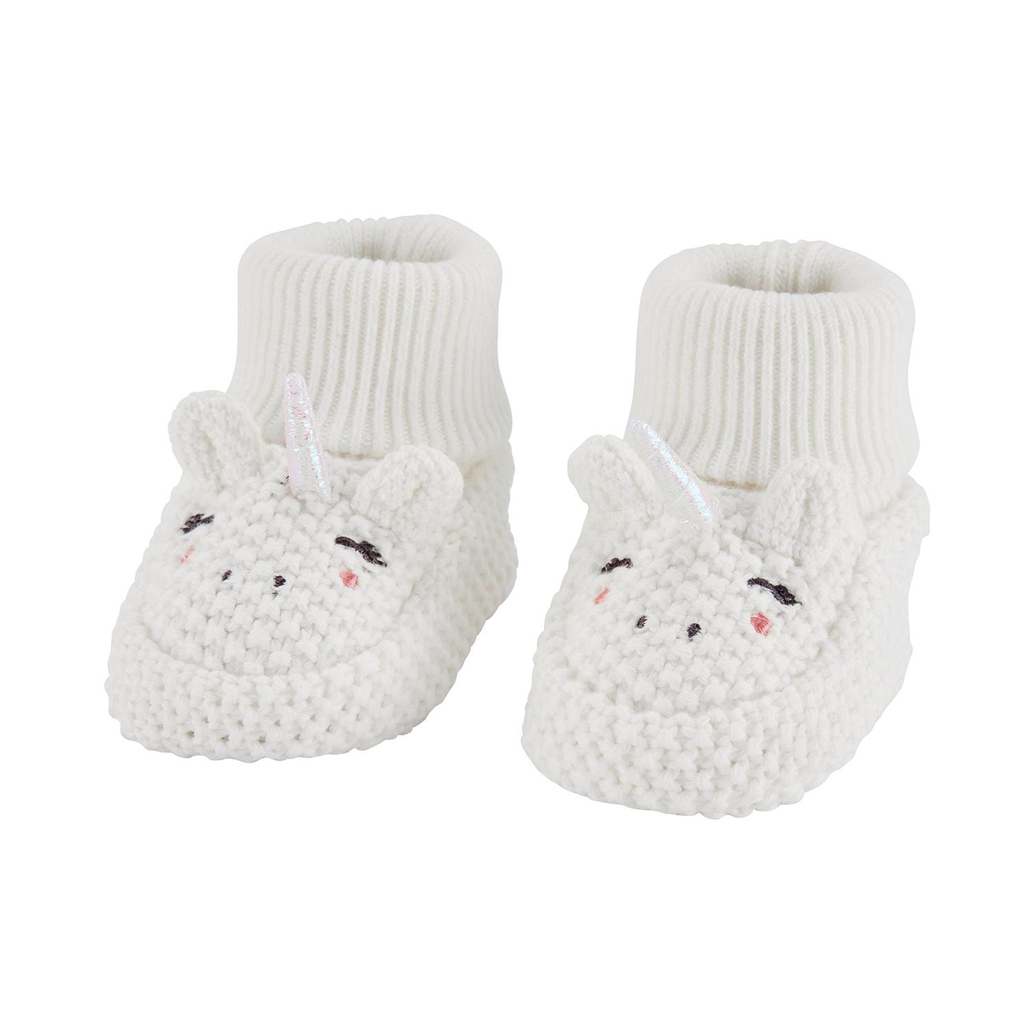 Carter's Unicorn Desenli Bebek Patik Beyaz