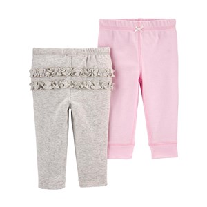 Carter's 2'li Bebek Pantolonu Gri-Pembe