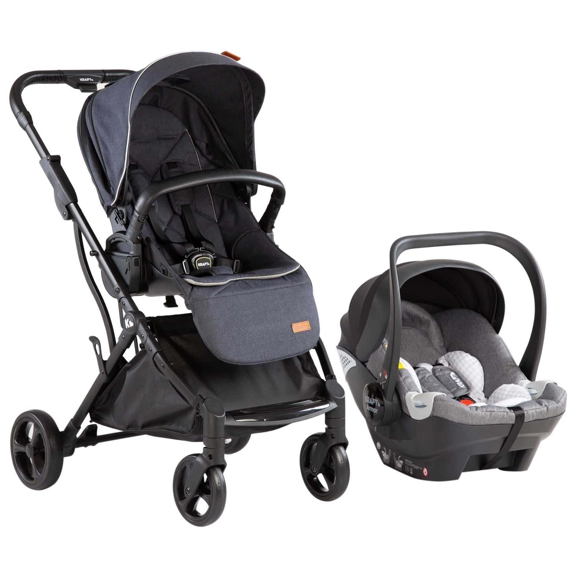 Kraft Lima Travel Sistem Bebek Arabası Dark Grey