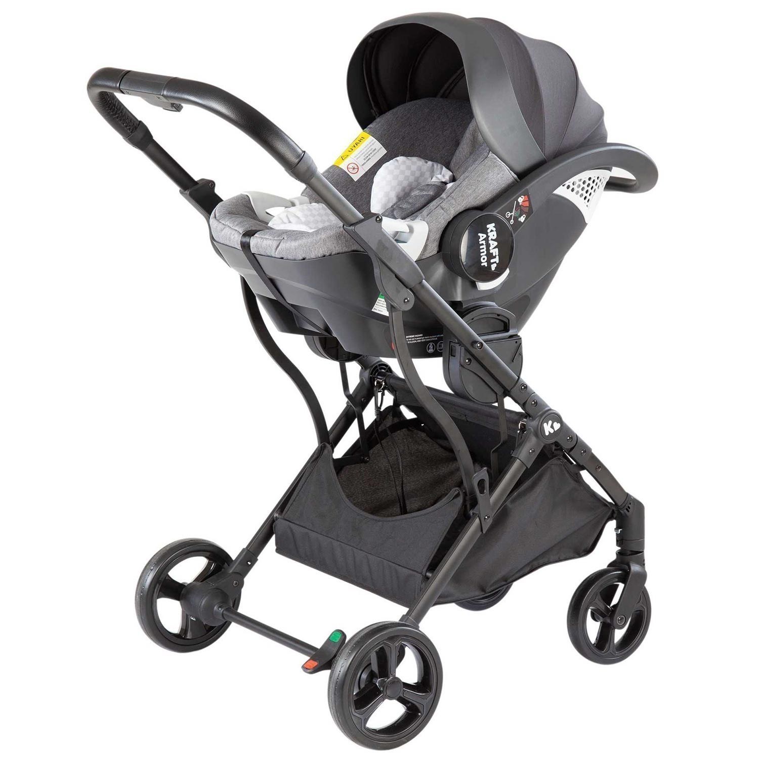 Kraft Lima Travel Sistem Bebek Arabası Dark Grey