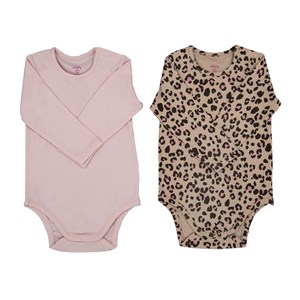 İdil Baby 2'li Bebek  Body 13949 Leopar