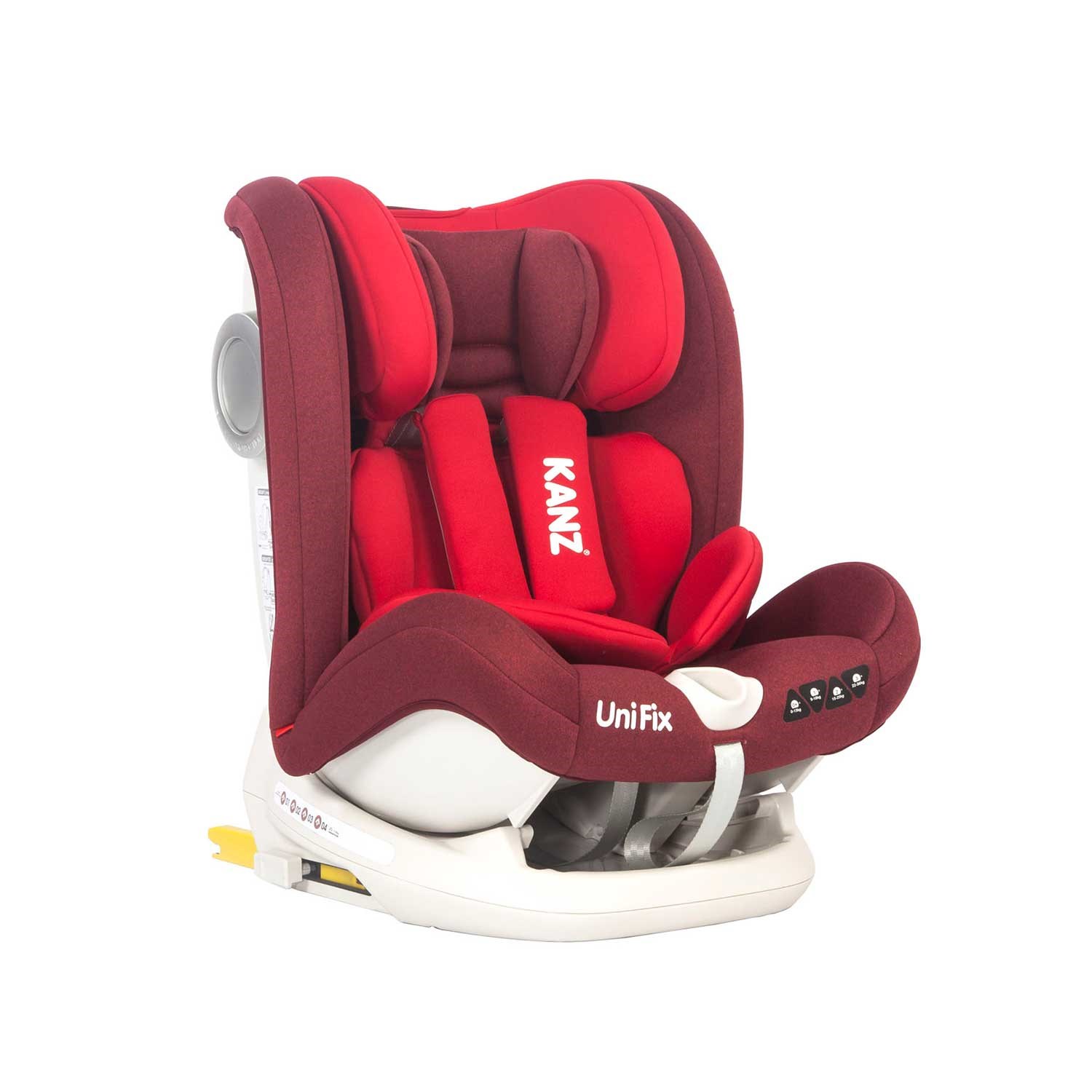 Kanz Uni Fix Oto Koltuğu 9-36 Kg Bordo