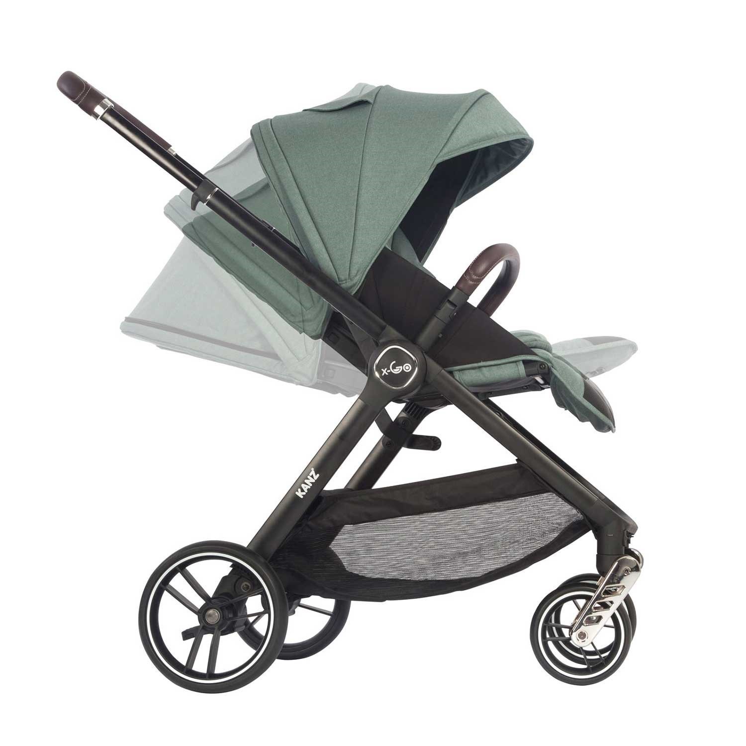 Kanz X-Go Silver Travel Sistem Bebek Arabası Yeşil