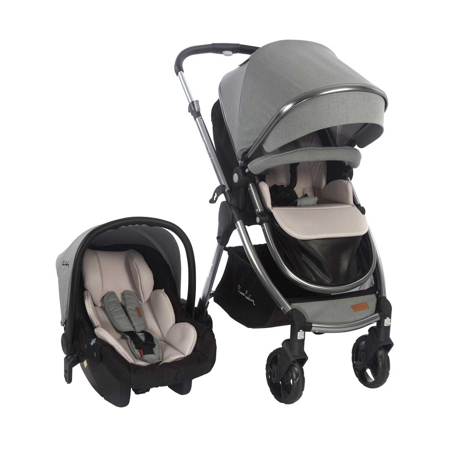 Pierre Cardin Trendy +Plus Travel Sistem Bebek Arabası Koyu Gri