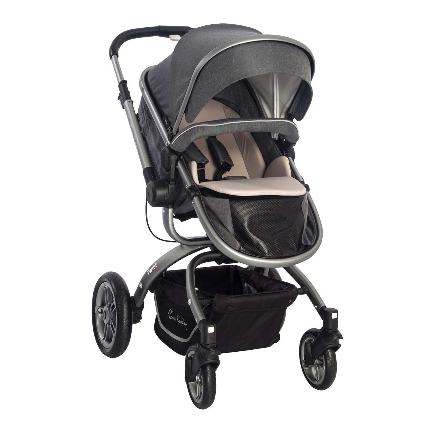 Pierre Cardin Twist +Plus Travel Sistem Bebek Arabası Gri